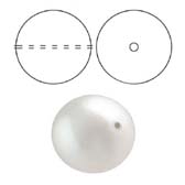 Preciosa igazgyöngy utánzatok 10mm-es - CRYSTAL WHITE PEARL 